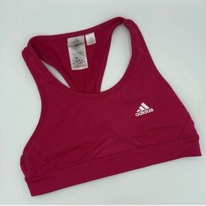 Adidas Racerback Sports Bra Medium Hot Pink loungewear Athleisure gym